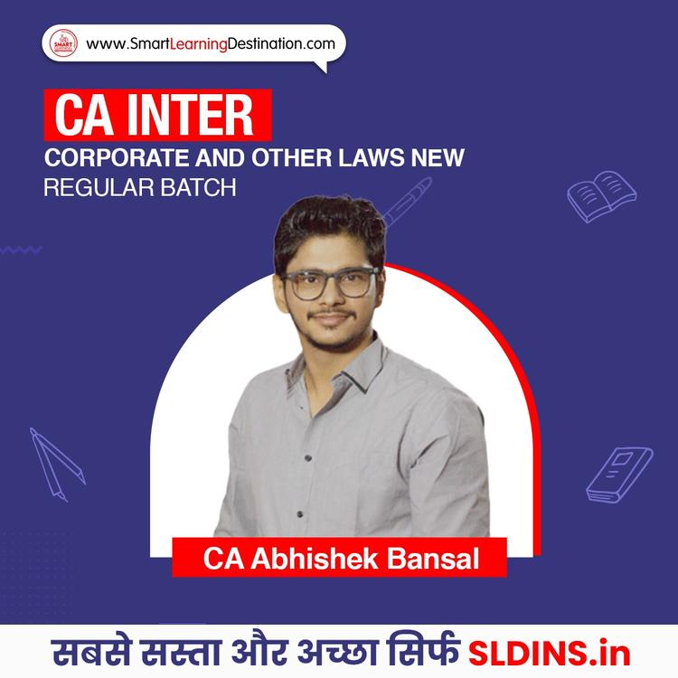 CA Abhishek Bansal, Corporate and Other Laws(CAI Law)