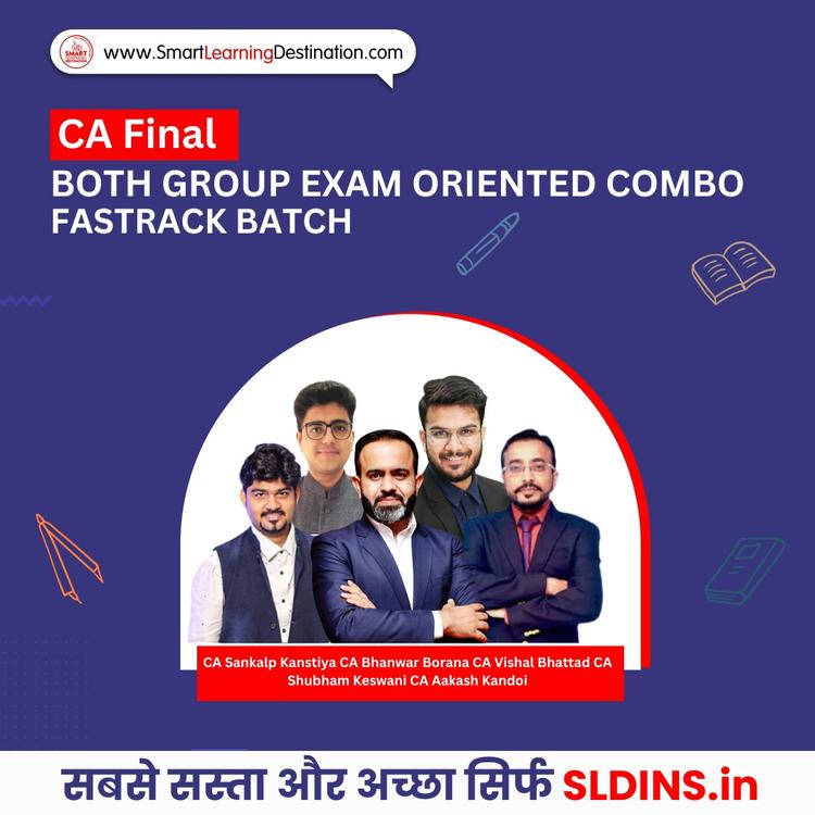 CA Sankalp Kanstiya and CA Bhanwar Borana and CA Vishal Bhattad and CA Shubham Keswani and CA Aakash Kandoi, Financial Reporting(FR) and Direct Tax Laws and International Taxation(DTIT) and Indirect Tax Laws(IDT) and Advanced Financial Management(AFM) and Advanced Auditing Assurance and Professional Ethics(Adv Audit)