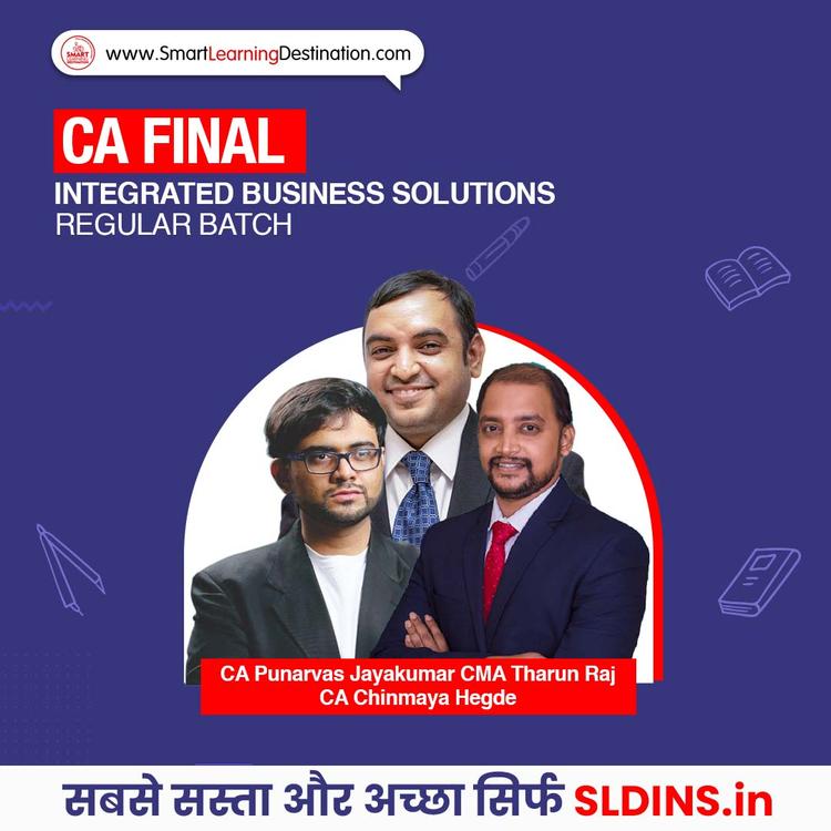 CA Punarvas Jayakumar and CMA Tharun Raj and CA Chinmaya Hegde, Integrated Business Solutions(IBS)