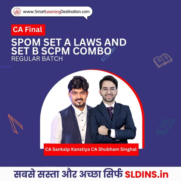 CA Shubham Singhal and CA Sankalp Kanstiya, Corporate and Economic Laws(Law) and Strategic Cost and Performance Management(SCPM)