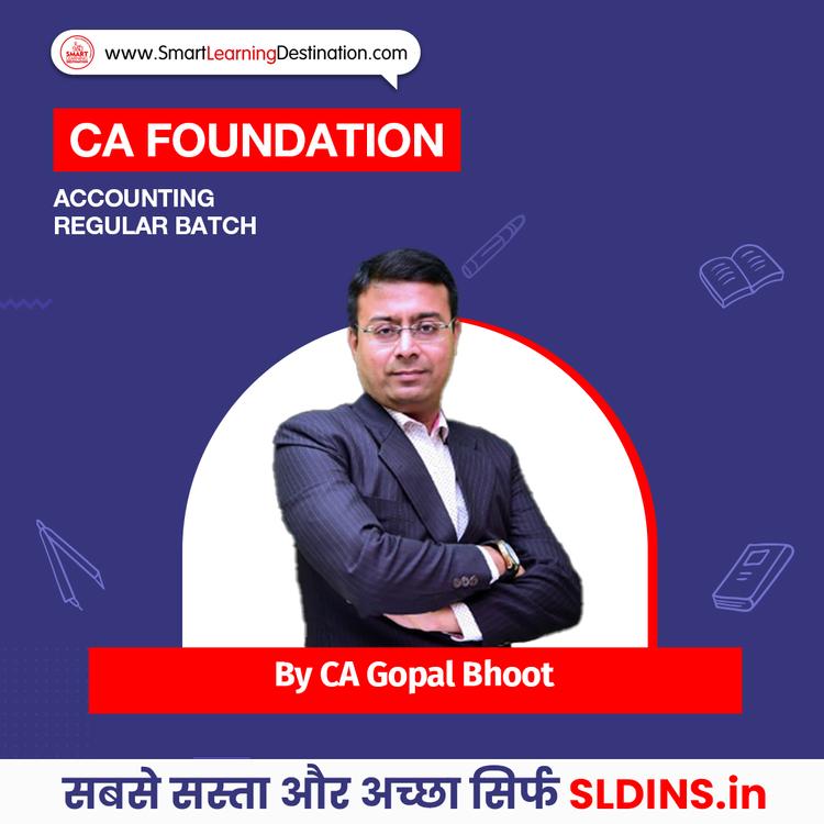 CA Gopal Bhoot, Foundation Accounting(A/c)