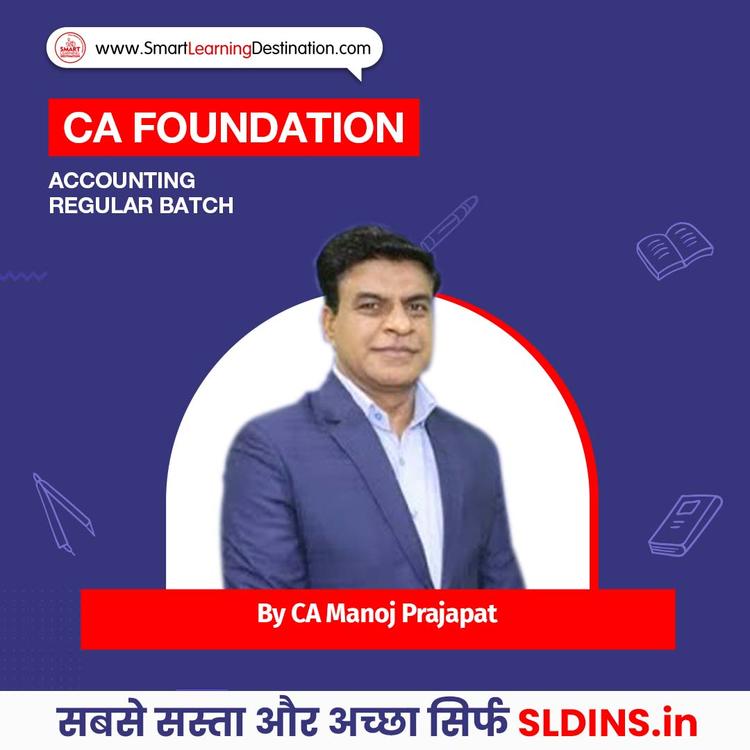 CA Manoj Prajapat, Foundation Accounting(A/c)