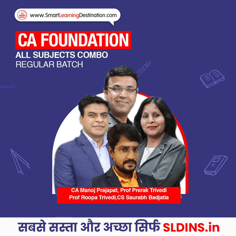 CA Manoj Prajapat and Prof Prerak Trivedi and Prof Roopa Trivedi and CS Saurabh Badjatia, Foundation Accounting(A/c) and Business Laws(BLaw) and Quantitative Aptitude(QA) and Business Economics(BEco)