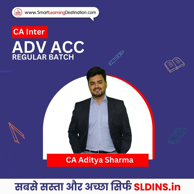 CA Aditya Sharma, Advanced Accounting(Adv A/C)