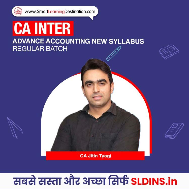 CA Jitin Tyagi, Advanced Accounting(Adv A/C)