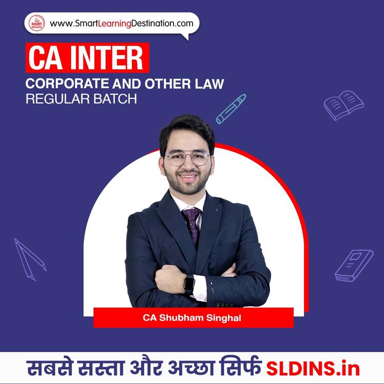 CA Shubham Singhal, Corporate and Other Laws(CAI Law)