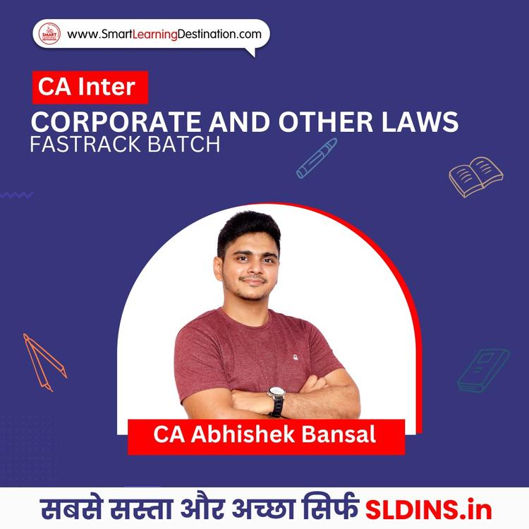 CA Abhishek Bansal, Corporate and Other Laws(CAI Law)