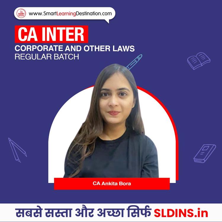 CA Ankita Bora, Corporate and Other Laws(CAI Law)