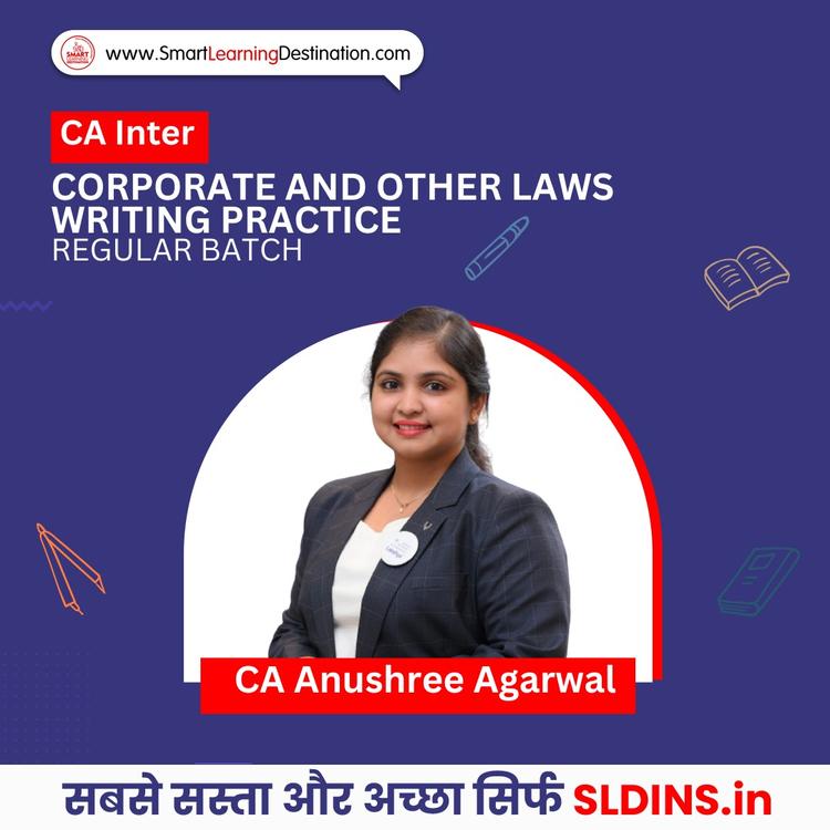 CA Anushree Agarwal, Corporate and Other Laws(CAI Law)