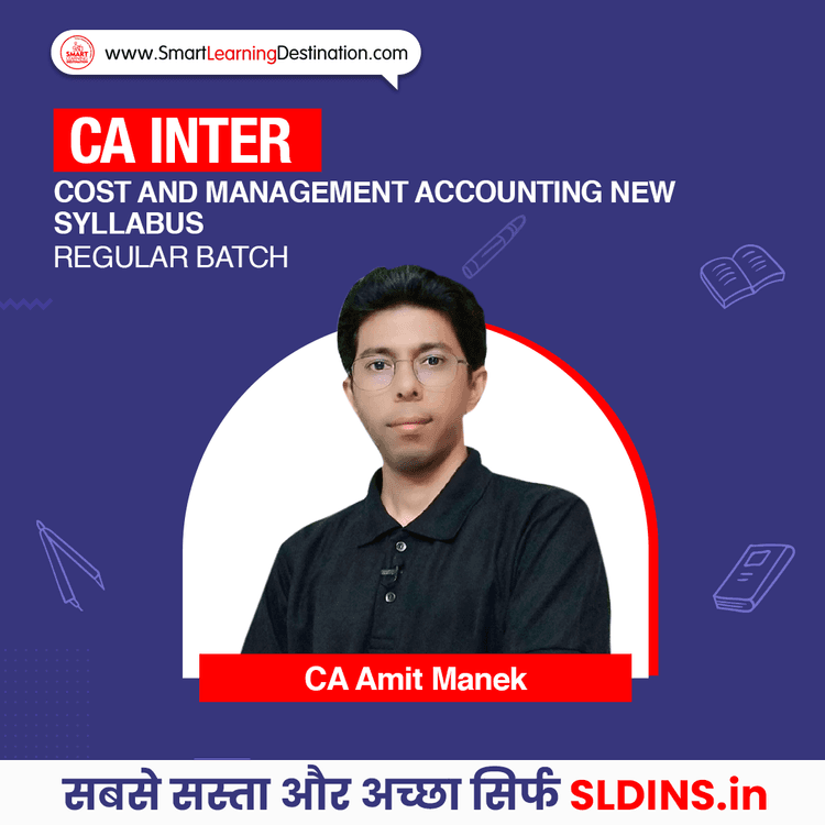 CA Amit Manek, Cost and Management Accounting(Cost)