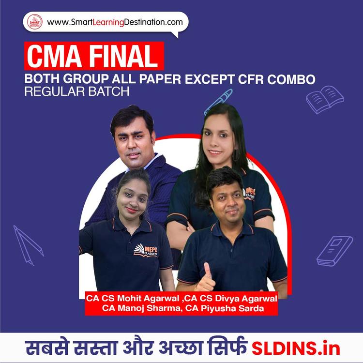 CA CS Mohit Agarwal and CA CS Divya Agarwal and CA Manoj Sharma and CA Piyusha Sarda, Indirect Tax Laws and Practice(CMA-ITL) and Cost and Management Audit(CMAUDIT) and Strategic Cost Management(SCM) and Corporate And Economic Laws For CMA(CMA-Law) and Strategic Financial Management For CMA(CMA-SFM) and Direct Tax Laws and International Taxation For CMA(CMA-DTIT)