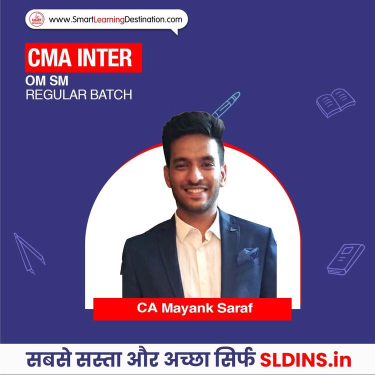 CA Mayank Saraf, Operations Management and Strategic Management(OMSM)