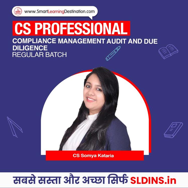 CS Somya Kataria, Compliance Management Audit and Due Diligence(CMADD)