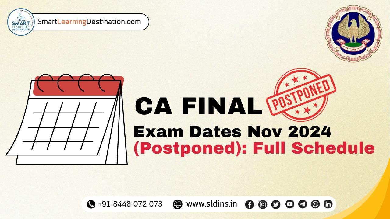 ca final exam nov 24 dates postponed