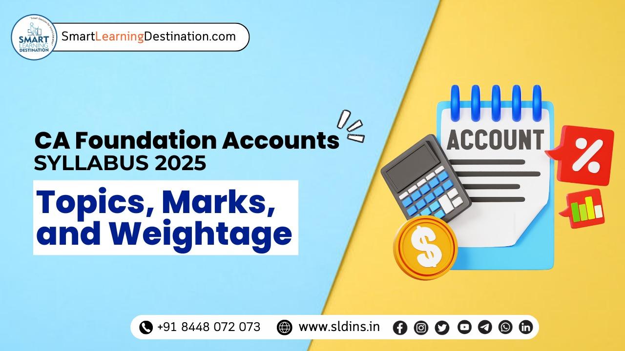 CA Foundation Accounts Syllabus