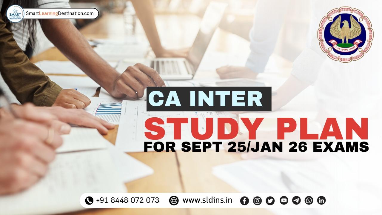 CA Inter Study Plan