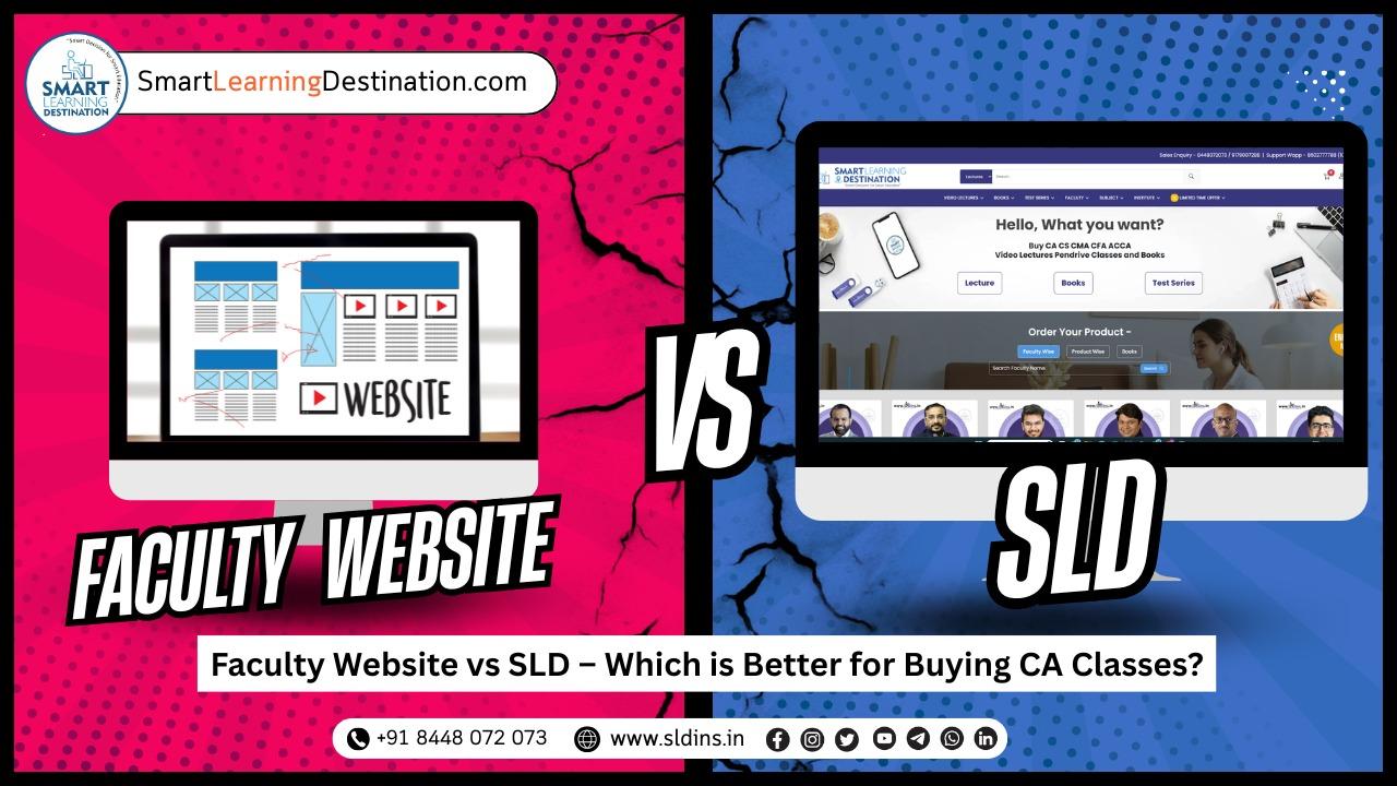 Faculty Website vs Smart Learning Destination (SLD) – Which is Better for Buying CA Classes?