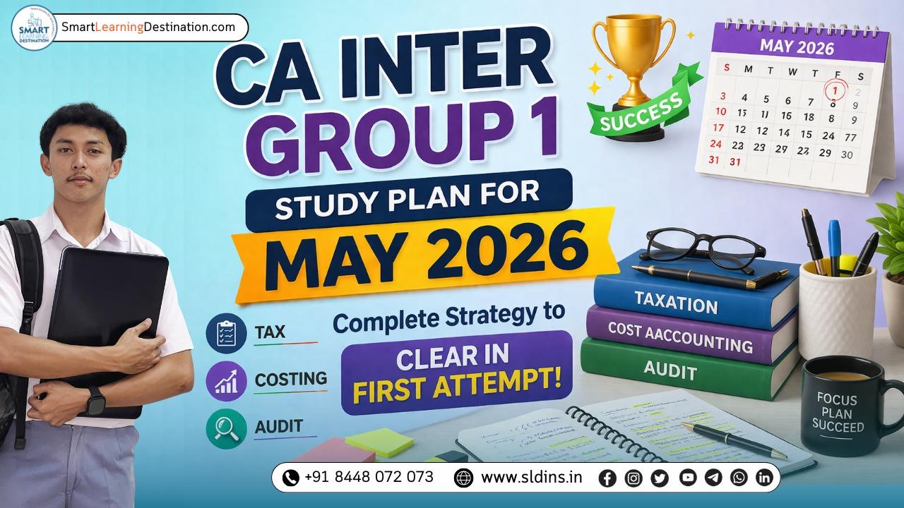 CA Inter Group 1 Study Plan for May 2026