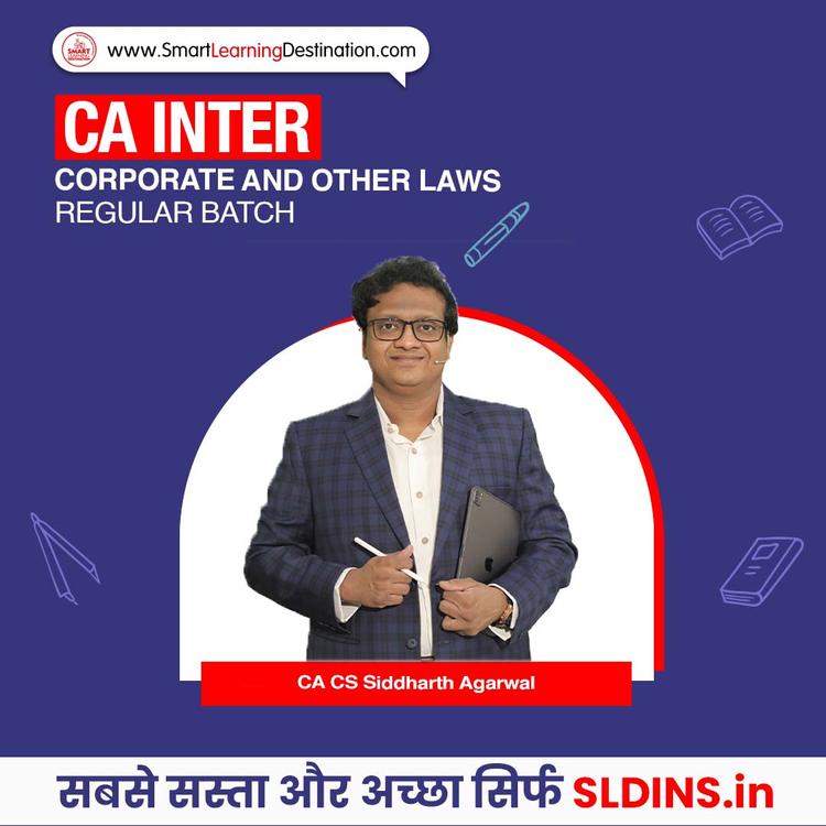 CA CS Siddharth Agarwal, Corporate and Other Laws(CAI Law)