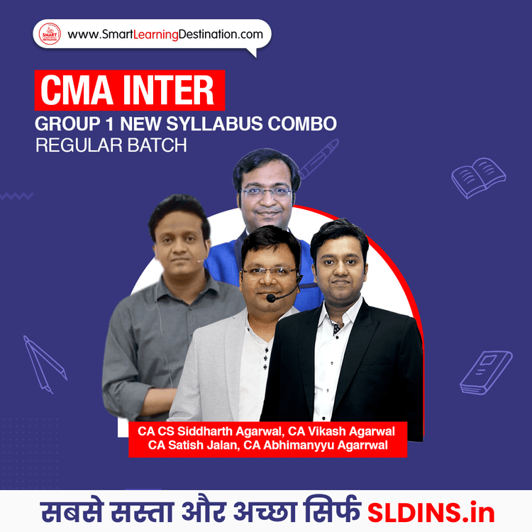CA CS Siddharth Agarwal and CA Vikash Agarwal and CA Satish Jalan and CA Abhimanyyu Agarrwal, Cost Accounting(Cost A/C) and Financial Accounting(FA/C) and Business Laws and Ethics(BLE) and Direct and Indirect Taxation(CMA-DTIDT)